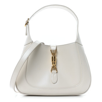 GUCCI Boarded Dyana Lux Calfskin Small Jackie 1961 Hobo Mystic White