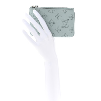 LOUIS VUITTON Mahina Key Pouch Vert Lagon