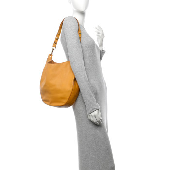 CELINE Supple Calfskin Medium Hobo Saffron