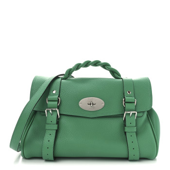 MULBERRY Heavy Grain Medium Alexa Lawn Green