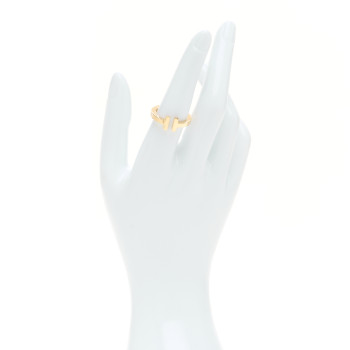 TIFFANY 18K Yellow Gold T Square Ring 56 7.5