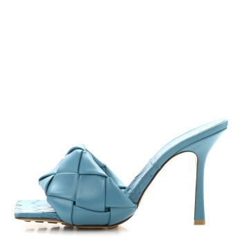 BOTTEGA VENETA Nappa Maxi Intrecciato Lido 90mm Mule Sandals 39.5 Blaster