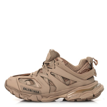 BALENCIAGA Mesh Rubber Uni-Matte Full Color Womens Track Sneakers 39 Full Beige