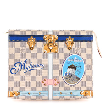 LOUIS VUITTON Damier Azur Summer Trunks Mykonos Toiletry Pouch 26