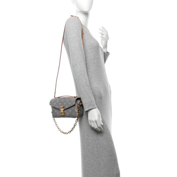 LOUIS VUITTON Monogram Pochette Metis East West Trianon Gray
