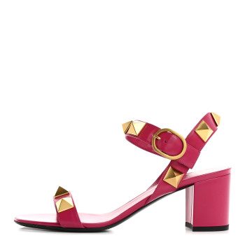 VALENTINO GARAVANI Calfskin Roman Stud 60mm Sandals 40 Blossom
