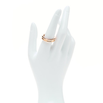 BULGARI 18K Rose Gold B.Zero1 One-Band Ring 57 8