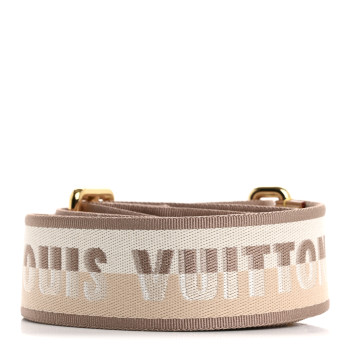 LOUIS VUITTON Jacquard Speedy Bandouliere 20 Shoulder Strap Beige Brown