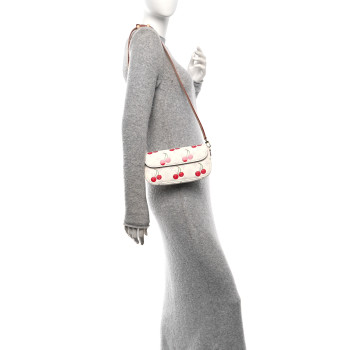 LOUIS VUITTON LV X TM Monogram Cerises Ivy Wallet On Chain White