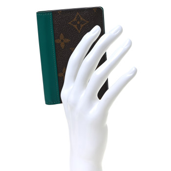 LOUIS VUITTON Monogram Macassar Pocket Organizer NM Borneo Green