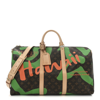 LOUIS VUITTON Monogram Tahitienne Hawaii Keepall Bandouliere 50