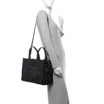 MARC JACOBS Grained Calfskin Medium The Tote Bag Black