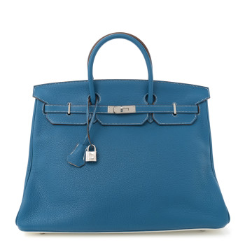 HERMES Togo Eclat Birkin 40 Mykonos White