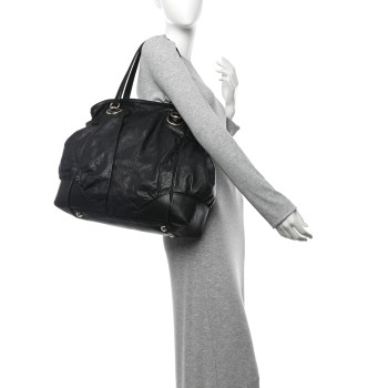 GUCCI Guccissima Large Full Moon Tote Black
