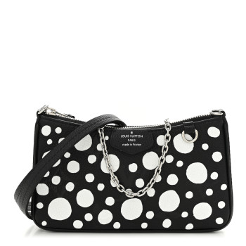 LOUIS VUITTON LV X YK Empreinte Easy Pouch On Strap Black White