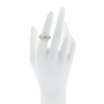 PARKER & WEST BY FASHIONPHILE 18K Yellow Gold Diamond 1.01ct Halo Engagement Ring 53 6.25
