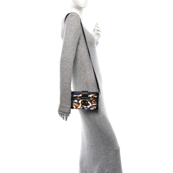 LOUIS VUITTON Sequins Leopard Petite Malle Black Navy
