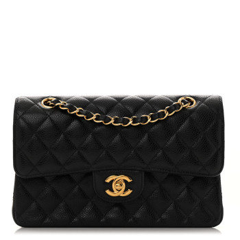 CHANEL Caviar Quilted Small Double Flap Black
