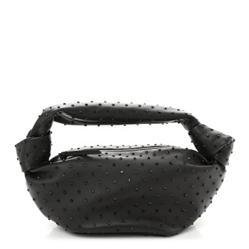 BOTTEGA VENETA Nappa Strass Mini Double Knot Bag Fondant