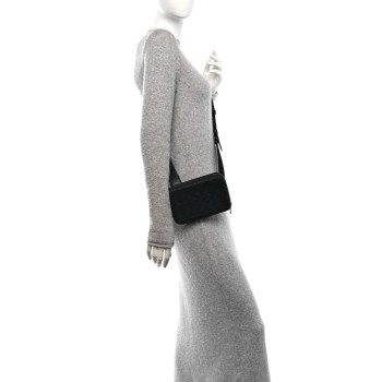 BOTTEGA VENETA Rubber Intrecciato Crossbody Bag Black