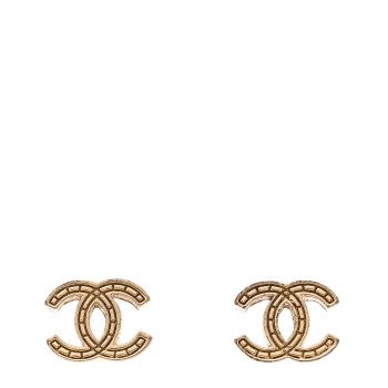 CHANEL CC Earrings Gold