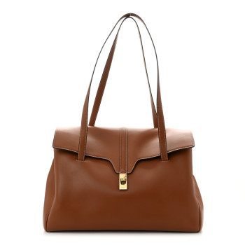 CELINE Calfskin Large Soft 16 Bag Tan