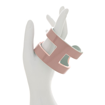 HERMES Lacquered Wood Ano Cuff PM