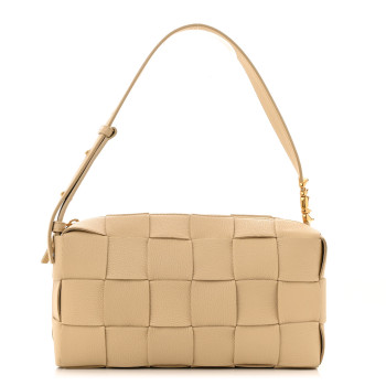 BOTTEGA VENETA Calfskin Maxi Intrecciato Brick Cassette Bag Porridge
