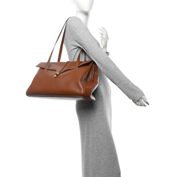 CELINE Calfskin Large Soft 16 Bag Tan