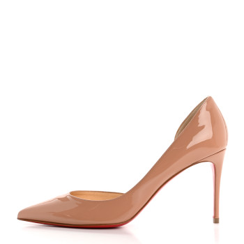 CHRISTIAN LOUBOUTIN Patent Iriza 85 Pumps 38.5 Blush