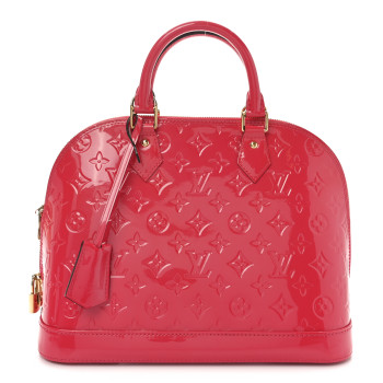 LOUIS VUITTON Vernis Alma PM Hot Pink