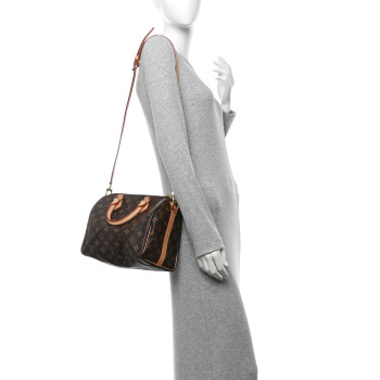 LOUIS VUITTON Monogram Speedy Bandouliere 25
