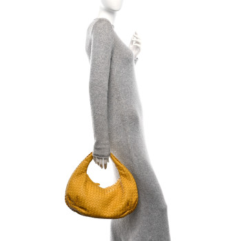 BOTTEGA VENETA Nappa Intrecciato Medium Belly Veneta Hobo Sunset