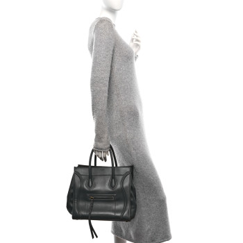CELINE Supple Calfskin Medium Phantom Luggage Khaki