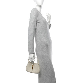 GUCCI Boarded Dyana Lux Calfskin Mini Jackie 1961 Hobo Mystic White