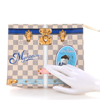 LOUIS VUITTON Damier Azur Summer Trunks Mykonos Toiletry Pouch 26