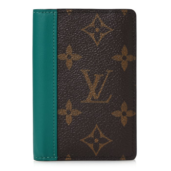 LOUIS VUITTON Monogram Macassar Pocket Organizer NM Borneo Green