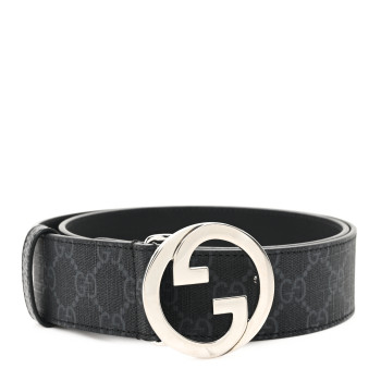 GUCCI GG Supreme Monogram Blondie 40mm Belt 85 34 Black