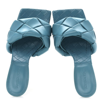 BOTTEGA VENETA Nappa Maxi Intrecciato Lido 90mm Mule Sandals 39.5 Blaster