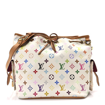 LOUIS VUITTON Monogram Multicolor Petit Noe White
