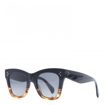 CELINE Acetate Polarized Cat Eye Sunglasses CL4004IN Havana Black