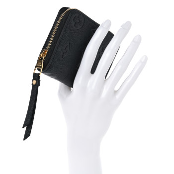 LOUIS VUITTON Empreinte Zippy Coin Purse Black