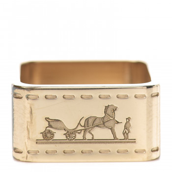 HERMES Permabrass Bolduc Scarf Ring