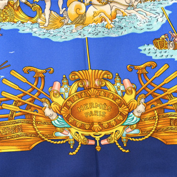 HERMES Silk Voiles De Lumiere Scarf 90
