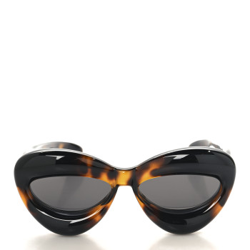LOEWE Acetate Inflated Cat-Eye Sunglasses Tortoise