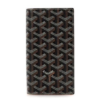 GOYARD Goyardine Saint-Lambert Wallet Black Gold