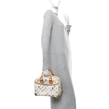 LOUIS VUITTON Monogram Multicolor Trouville White
