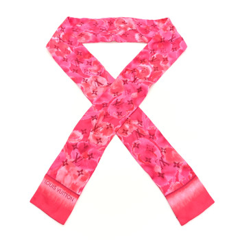 LOUIS VUITTON Silk Monogram Ikat Summer Bandeau Rose Indien