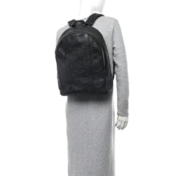 LOUIS VUITTON Monogram Seal Armand Backpack Black