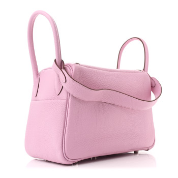 HERMES Taurillon Clemence Lindy 26 Mauve Sylvestre